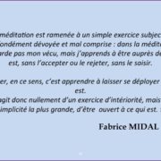 Citation de Fabrice Midal sur méditation et subjectivité