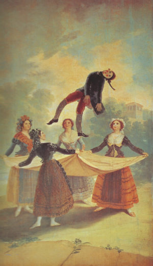 Tableau de Goya "Les Saltimbanques"