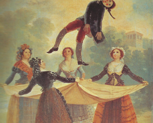 Tableau de Goya "Les Saltimbanques"
