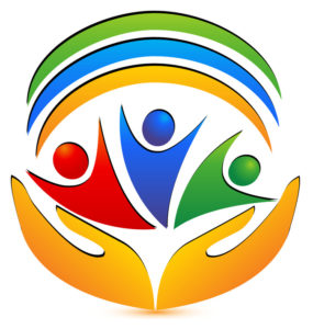Team people hands and connections logo