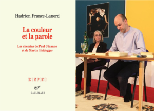 Couverture du livre "La couleur et la parole" et photographie de l'auteur, Hadrien France-Lanord.