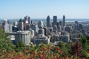 Photo d'une vue de Montréal