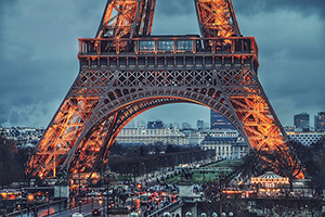 Photo d'une vue de Paris avec la Tour Eiffel