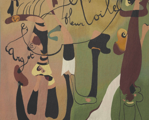 Tableau de Joan Miró, intitulé "Escargot, femme, fleur, étoile", peint en 1934.