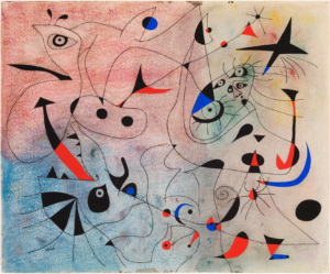 Tableau de Joan Miró de 1940 intitulé L'étoile matinale.
