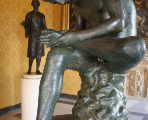 Photo de la sculpture du Spinario du musée du Capitole de Rome