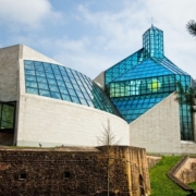 Photo des verrières du Musée d'art moderne du Luxembourg,