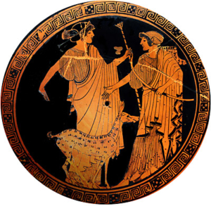 Apollon & Artemis (vase antique)